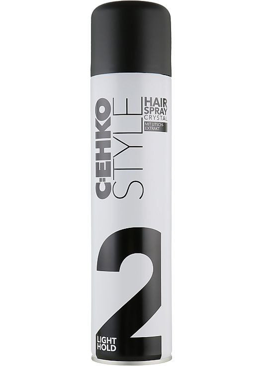 Лак для волосся «Кристал» з екстрактом лічі, нормальна фіксація Style Hairspray Crystal (2) 400ml (60155-28979) C:EHKO (368602962)