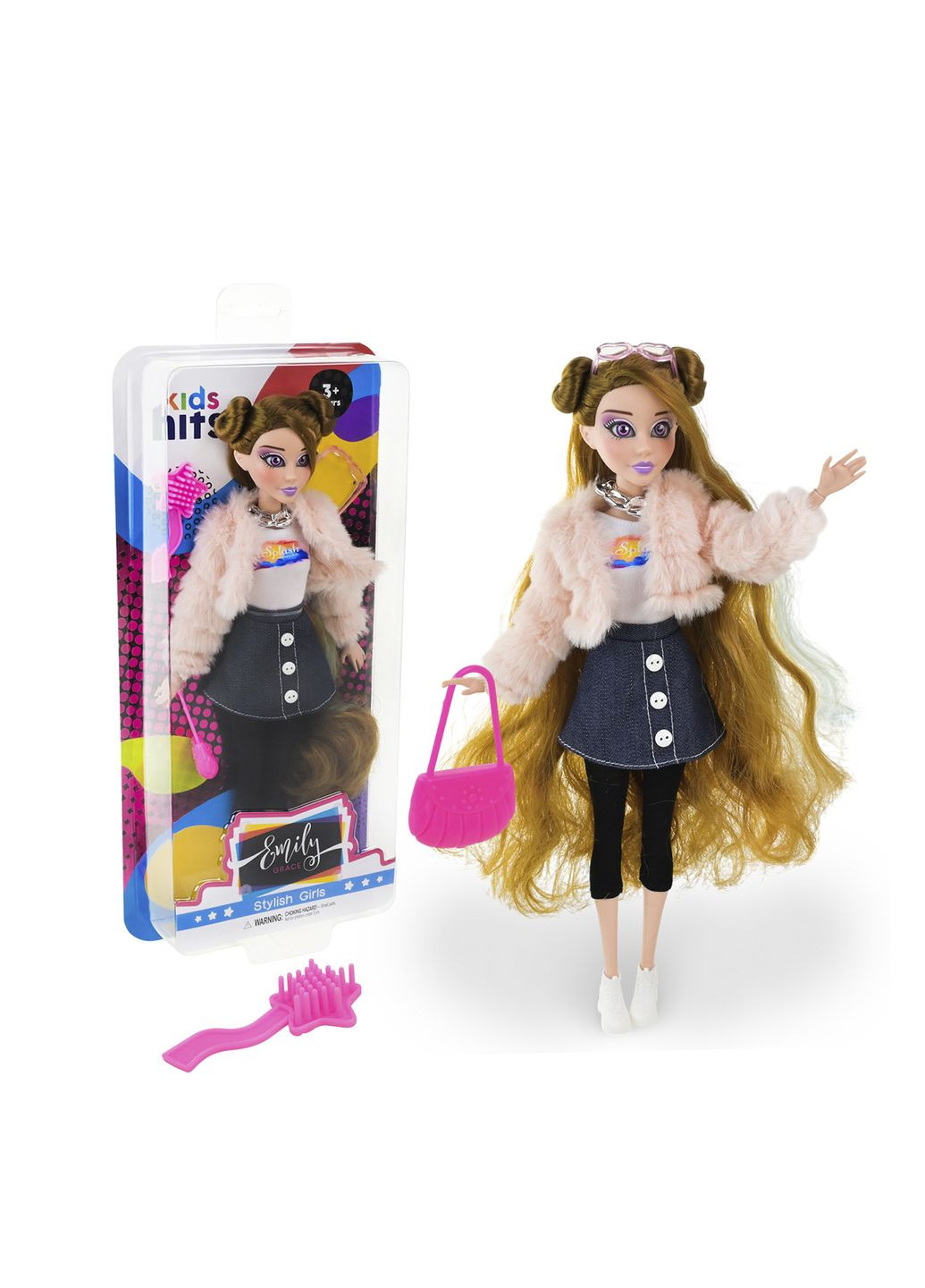 Лялька Emily Grace у стильному вбранні колір різнокольоровий ЦБ-00278948 Kids Hits (333801687)