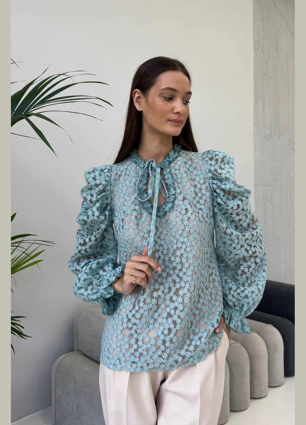 Голубая блуза Nenka