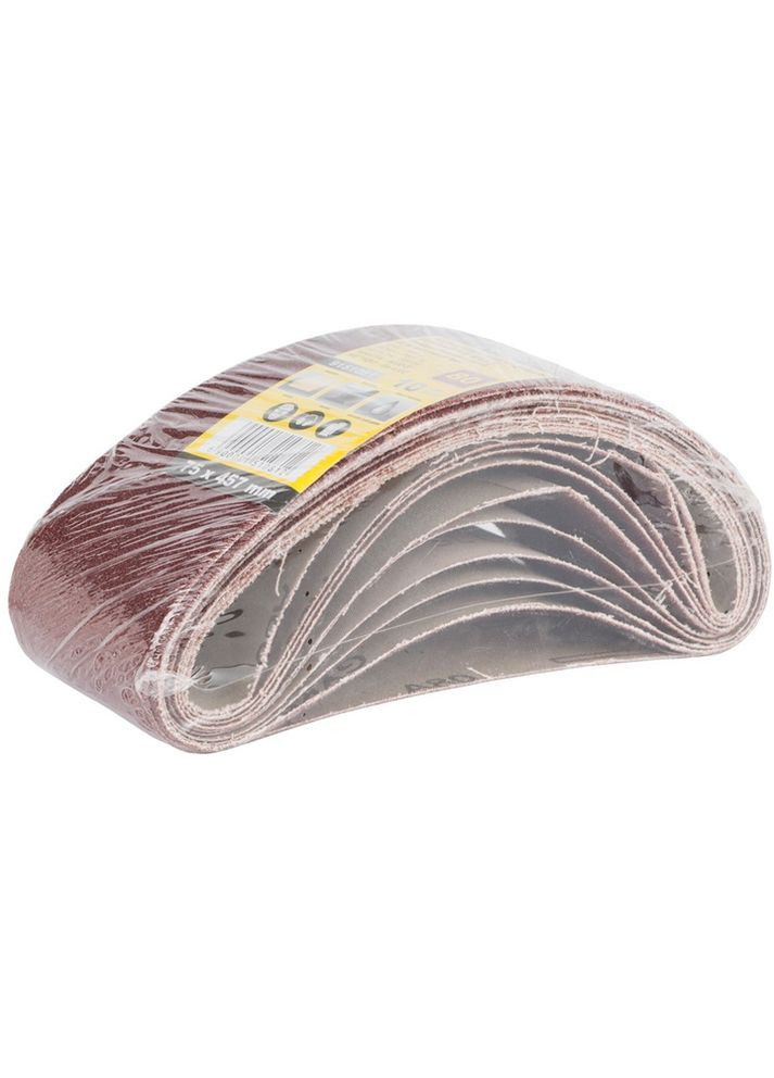 Стрічка шліфувальна нескінченна 10 шт 75х457 мм зерно 80 (9151081) Sigma (304267098)