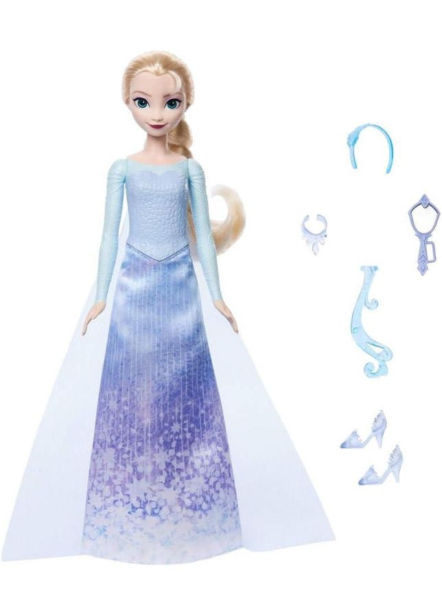 Лялька Ельза з аксесуарами Крути та прояви Крижане серце Elsa Disney Frozen Spin & Reveal Mattel (372600463)