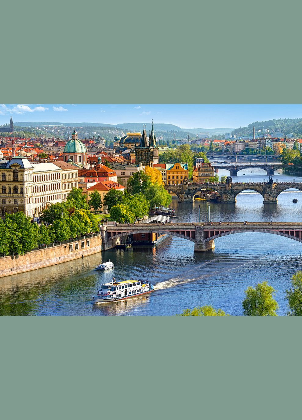 Пазл для детей "Взгляд на мосты в Праге" (B53087) Castorland (290841496)