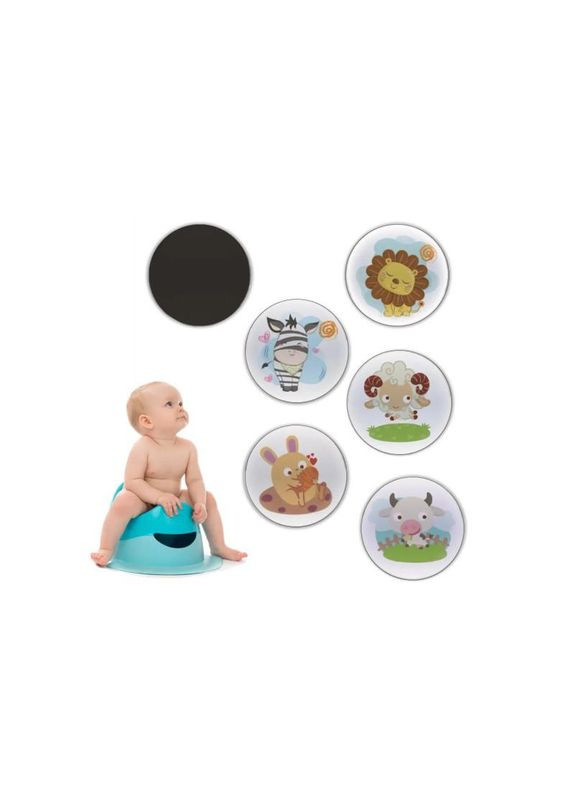 Наклейки для приучения ребенка к горшку "Животные" MGZ-0721, 5 штук No Brand (330605272)