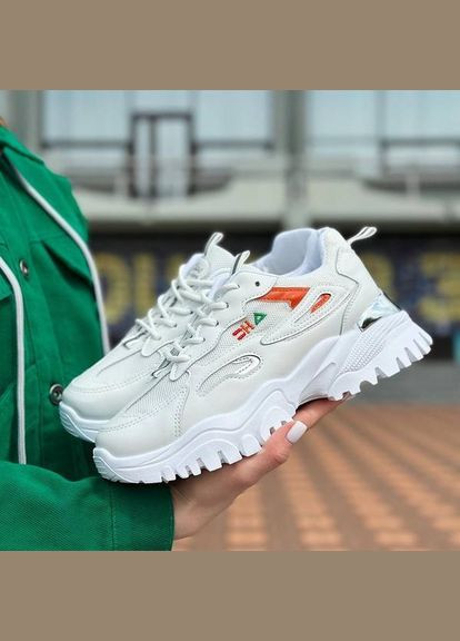 Жіночі яскраві кросівки Aba 0573 Білі, Розмір No Brand білі демісезони (307151298)