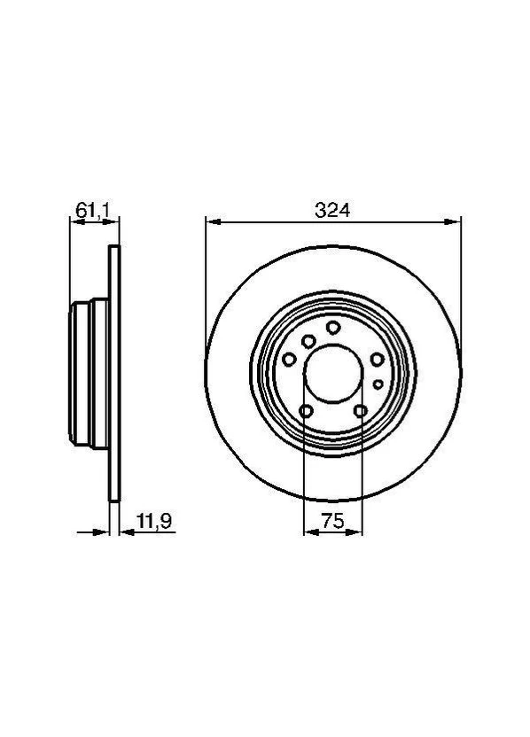 Тормозной диск Bosch (390285108)