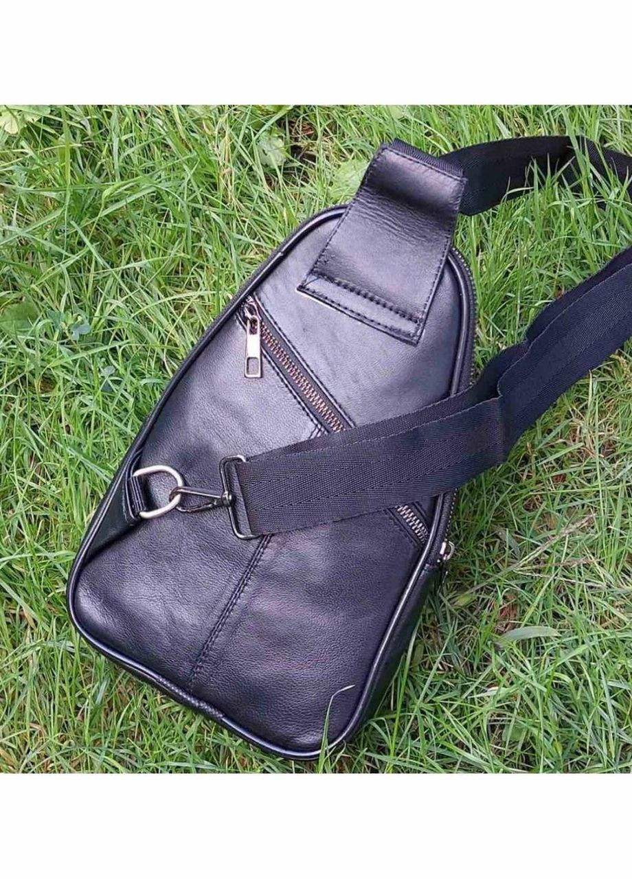 Чоловіча сумка слінг натуральна шкіра 304007 No Brand (303925047)