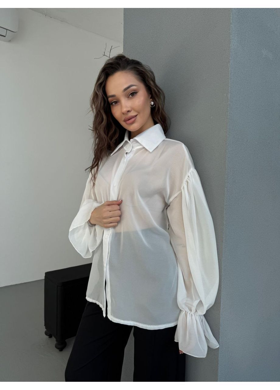 Молочна блуза жіноча оверсайз Style Point