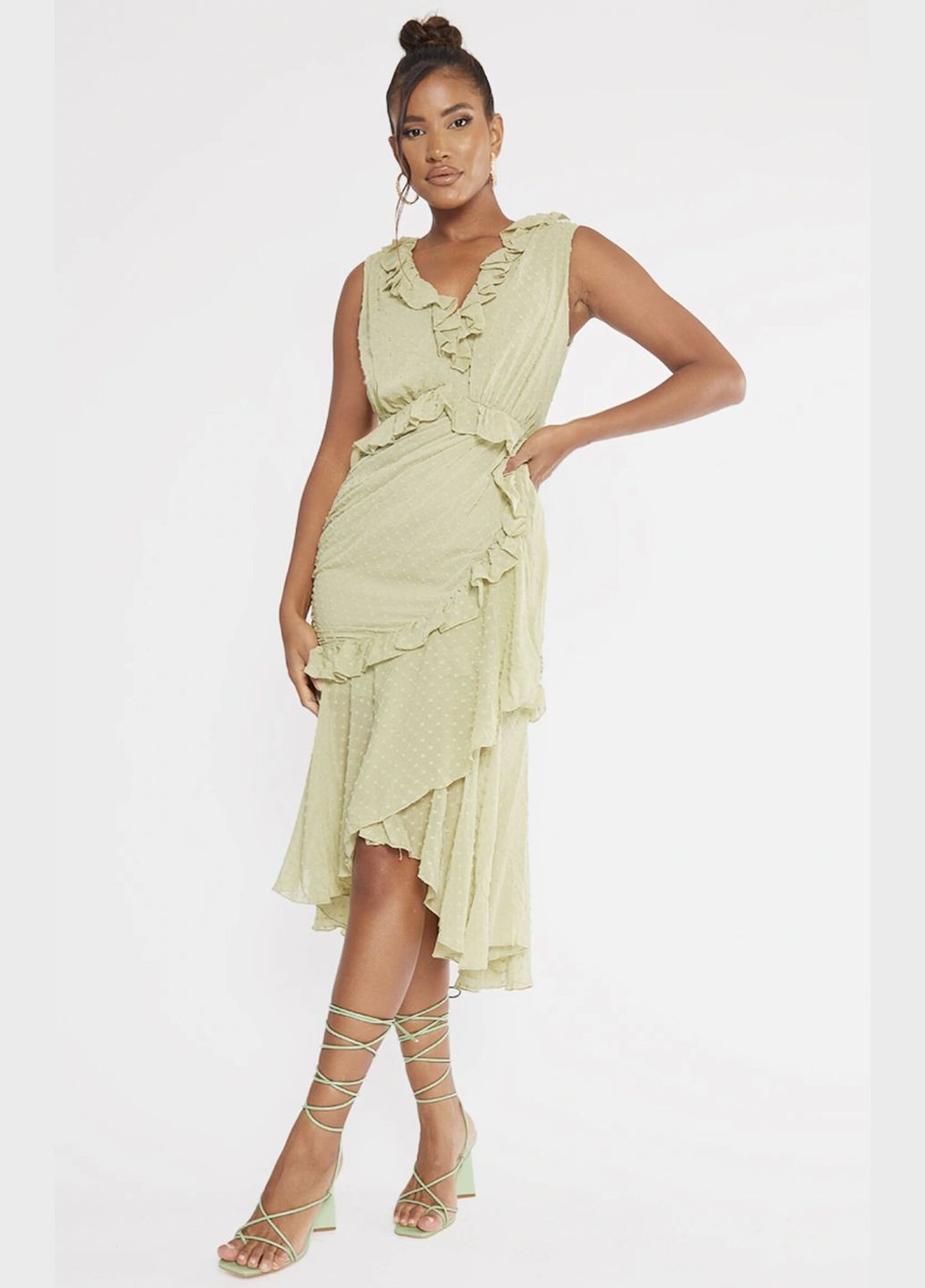 Зелена сукня m зелена 322- PrettyLittleThing