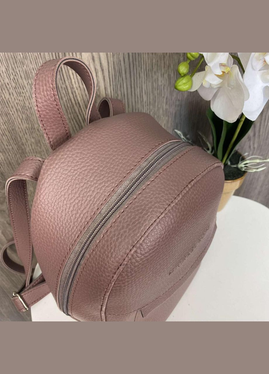 Міні рюкзак для дівчат прогулянковий з внутрішньою кишенею на блискавці рожевий (sku_981) No Brand (330576707)