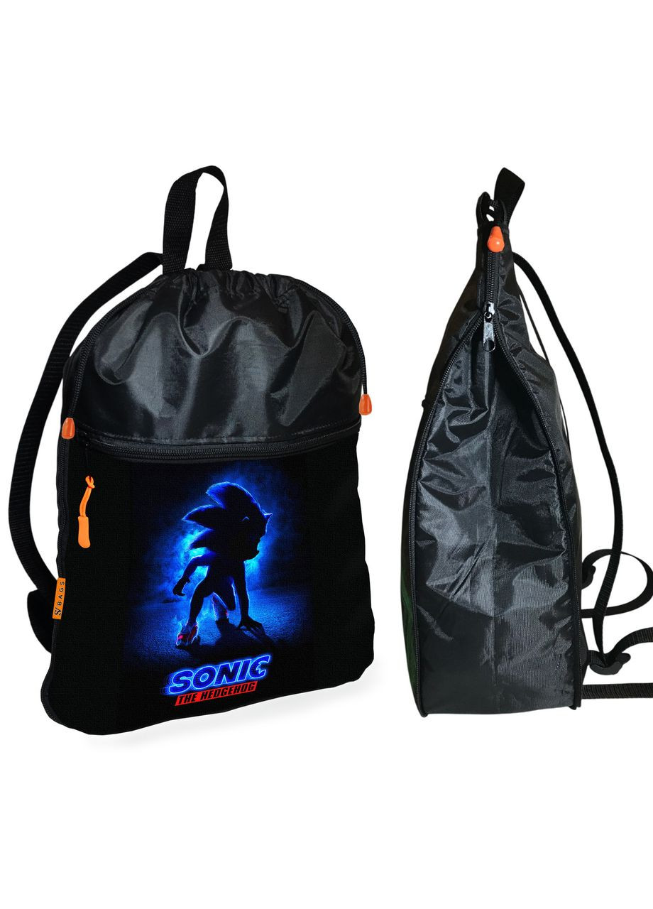 Шкільний рюкзак дитячий Супер Сонік + Сумка для взуття спортивної форми рюкзак-мішок для хлопчика (2151) No Brand (331532992)