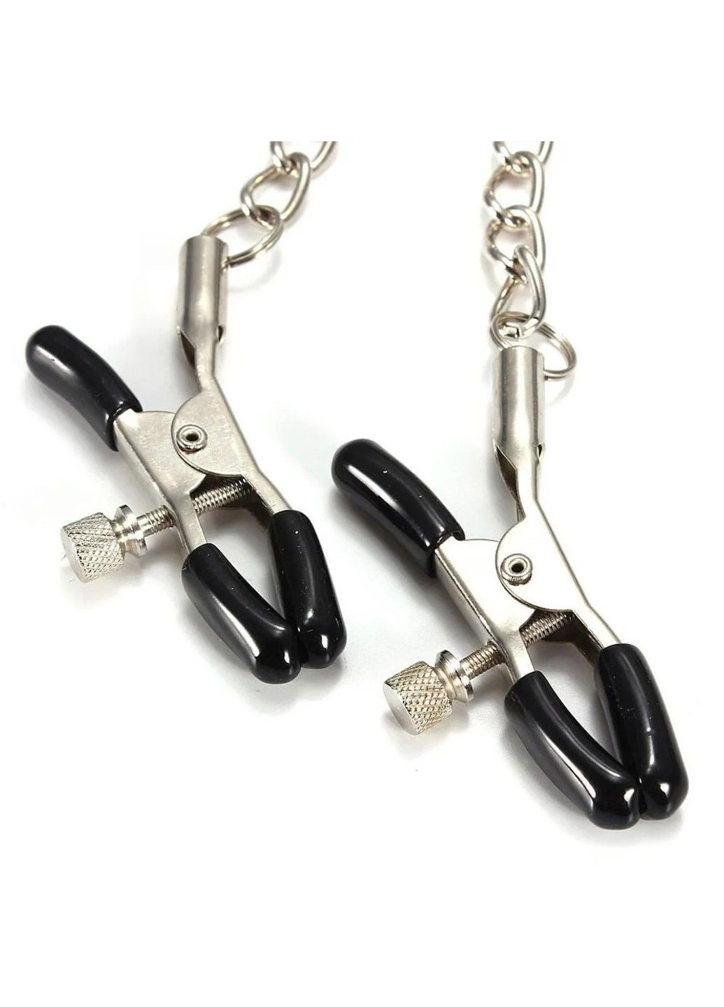 Силиконовый розовый кляп-шар с зажимами для сосков We Love (284279380)