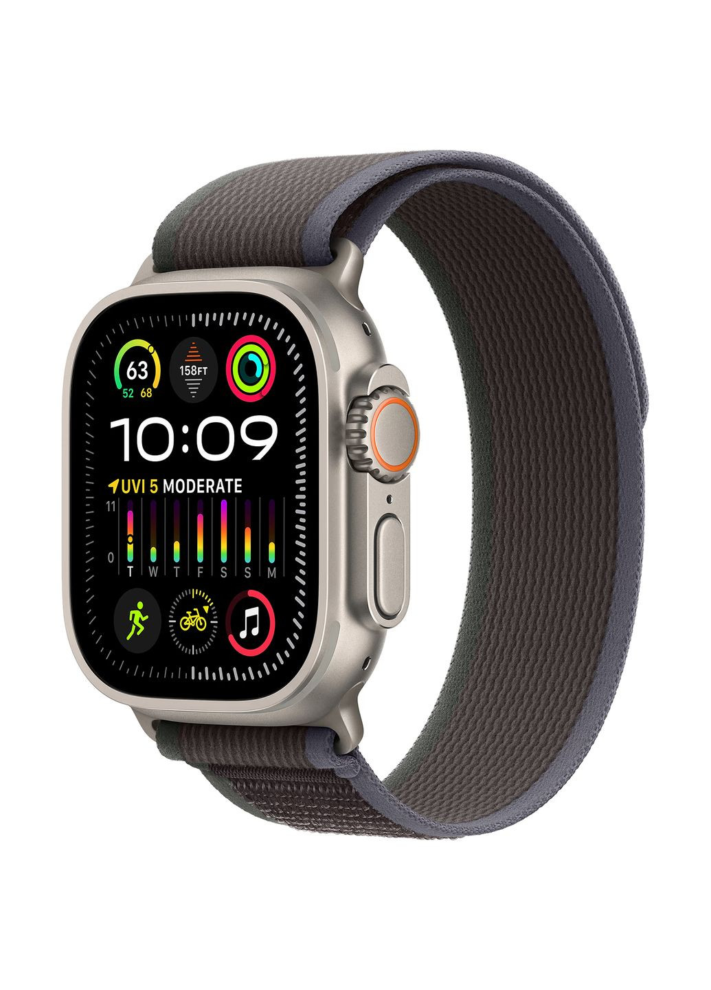 Ремешок Trail Loop для Apple Watch 49/46/45/44/42 (Series 1-3) Blue Black (ARM74229) ArmorStandart (343047217)