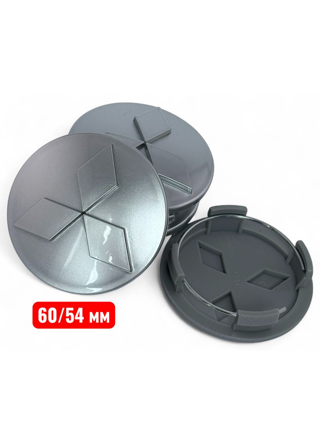 Колпачки в диски 60/54 заглушка для дисков Мицубиси (4 шт.) No Brand (364958770)