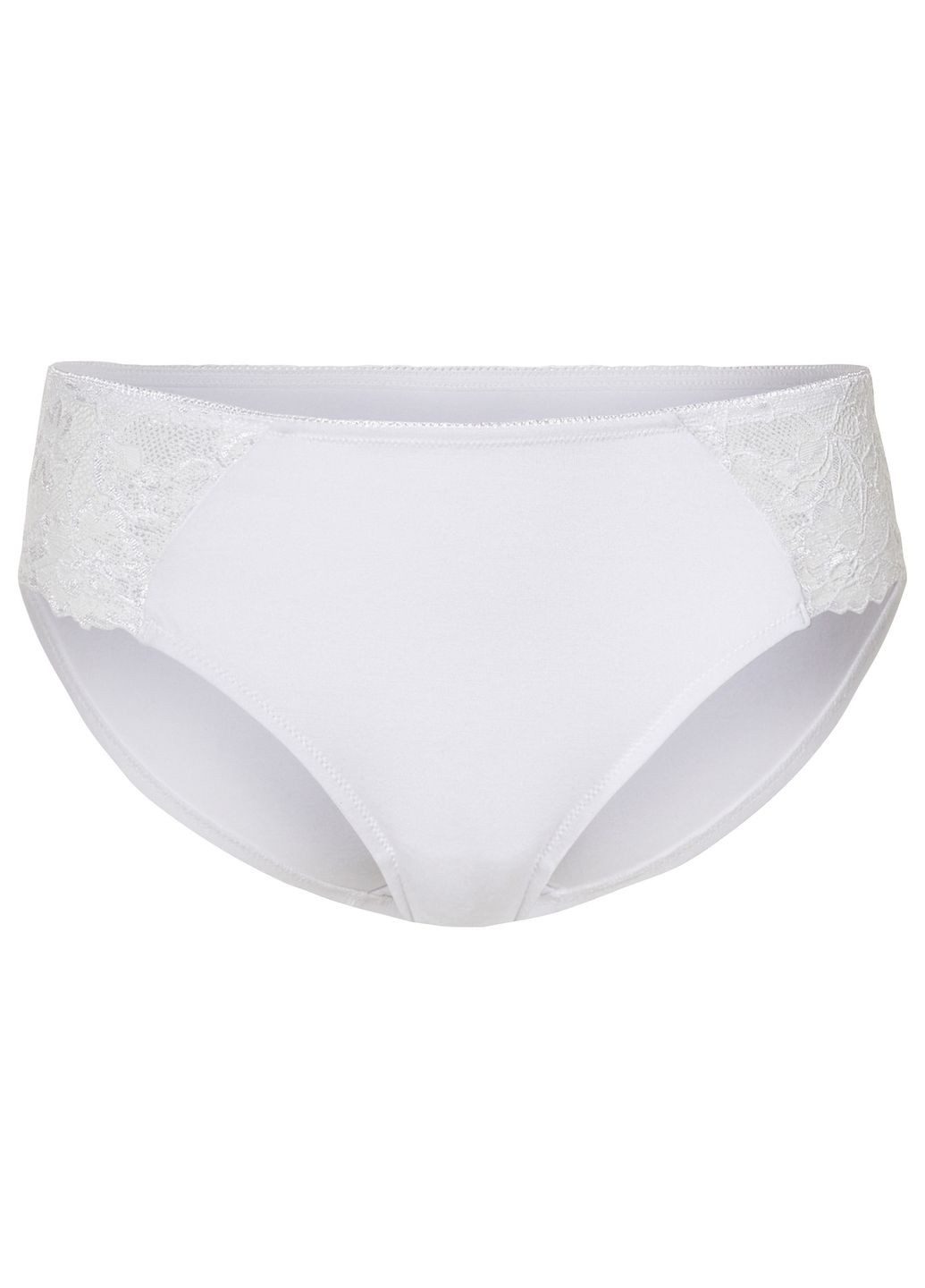 Трусики-сліп з мереживом для жінки Lenzing EcoVero 454842-1 білий Esmara С эластичным поясом (333930385)