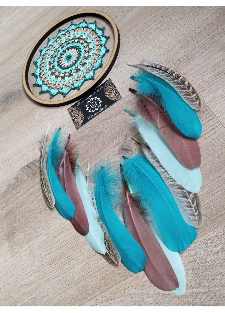 Авторський еко-набір "Ловець снів "Таємниця лісового озера" з покроковою інструкцією Dream Studio (363057503)