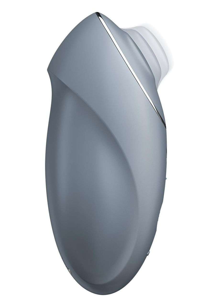 Вібратор для клітора Tap & Climax 1 з вібрацією та постукуванням, сірий Satisfyer (339863936)