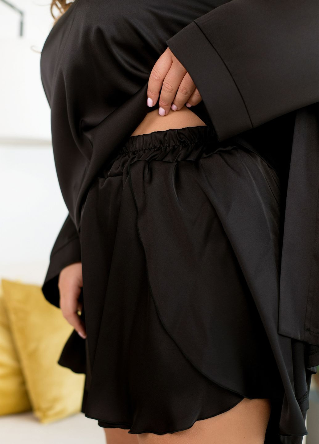 Чорний демісезонний домашній комплект трійка No Brand