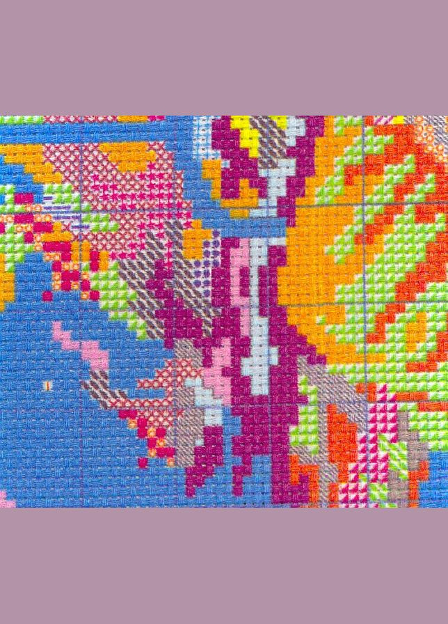 Набір для вишивання за нанесеною на канву схемою "Sleeping cat" . AIDA 14CT printed, 49*43 см Joy Sunday (313614251)