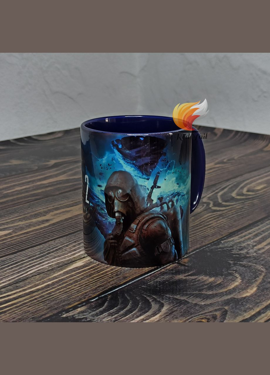 Чашка подарочная "STALKER Сердце Чернобыля" (сталкер) 330 мл кобальт No Brand (328439397)