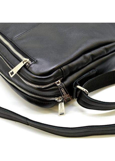 Сумка планшет через плечо мужская из натуральной кожи средняя Черный 36820 TARWA (353690167)