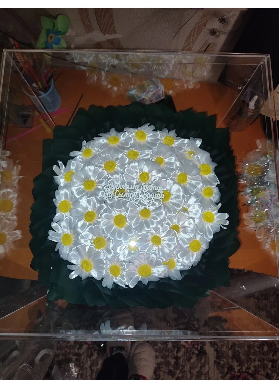 Букет з атласних стрічок No Brand (368672368)
