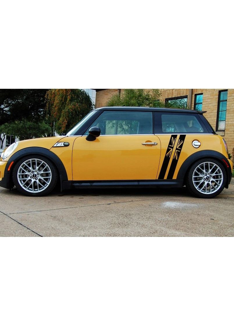 Смуги на міні-купер 3D TUNING STUDIO прапор Британії 800х80х0.060мм=4штуки No Brand (362498924)