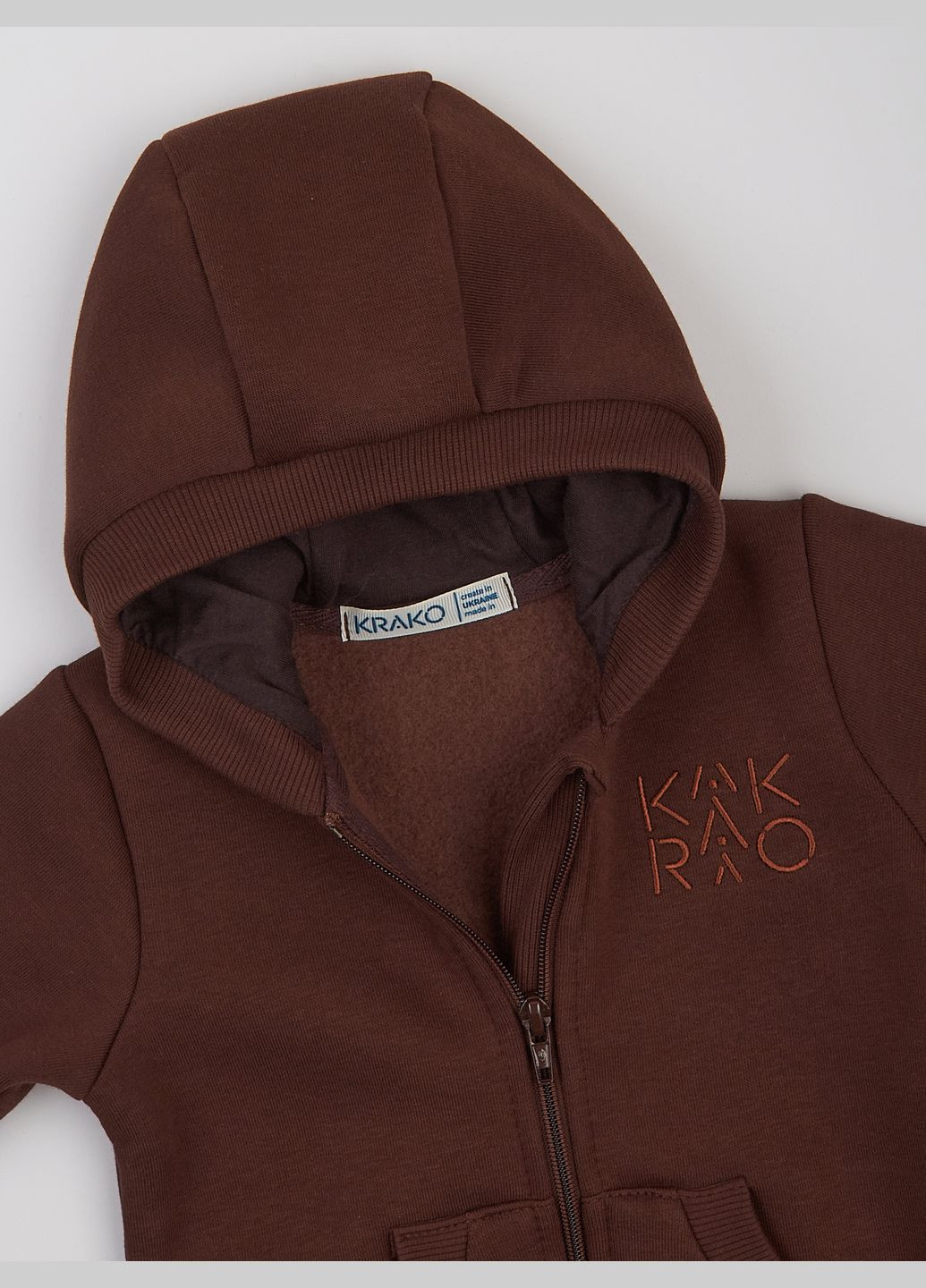 Комбінезон утеплений з відкритими ніжками з капюшоном "Шоколад" KRAKO (314945535)