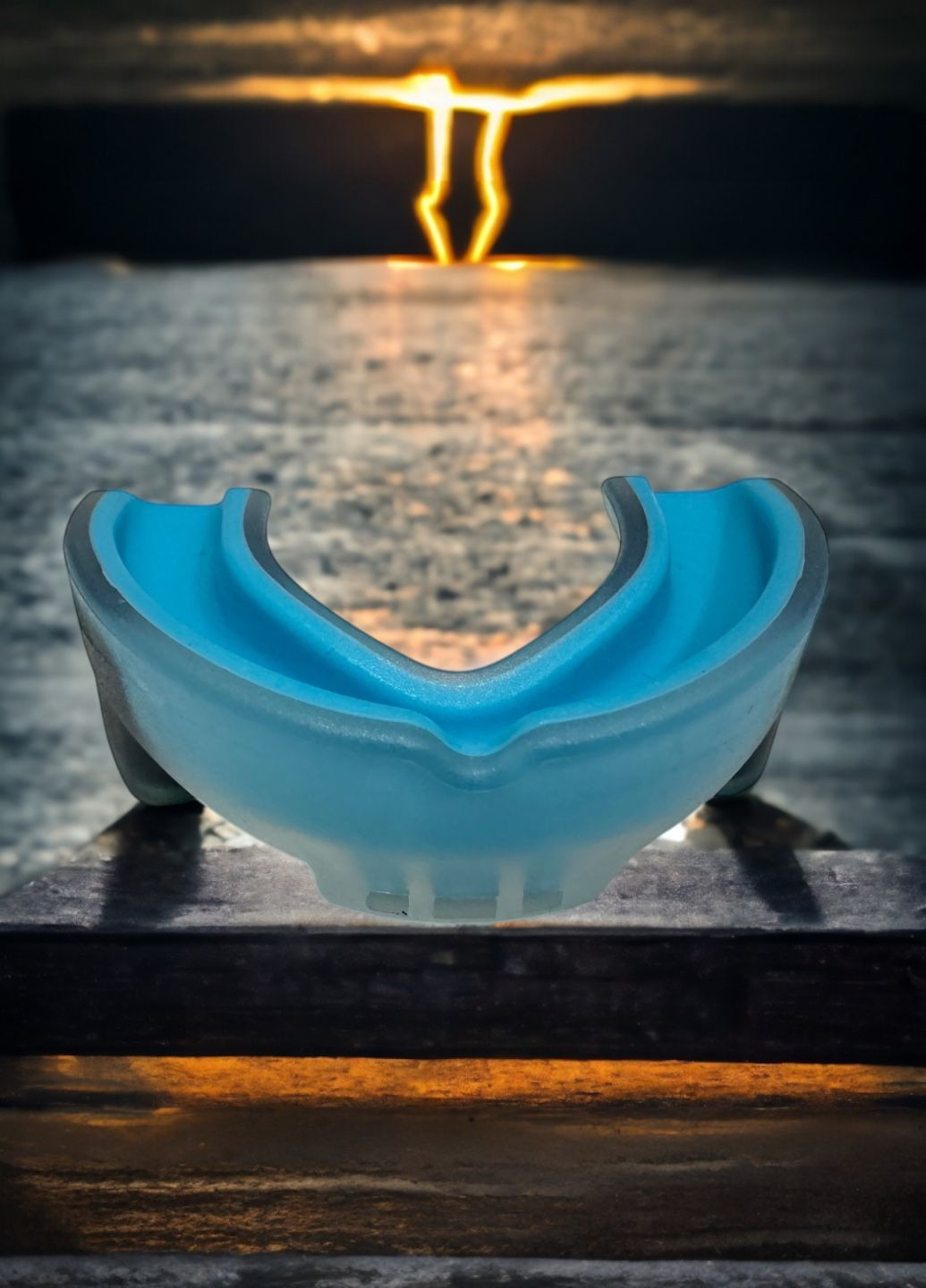 Капа для бокса боксерская мма боксу капу боксеров бокс GDragon Sport на зубы термопластик трехслойная Голубая 1_1_L_5 No Brand (322456188)