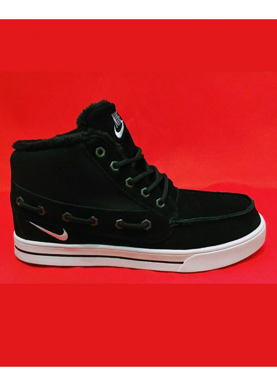 КРОССОВКИ ЖЕНСКИЕ NIKE SWEET CLASSIC BLACK НАЙК No Brand чёрные зима (369389354)
