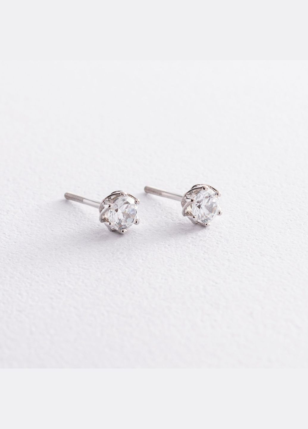 Золоті сережки-пусети з фіанітом с04760 Oniks (264024333)