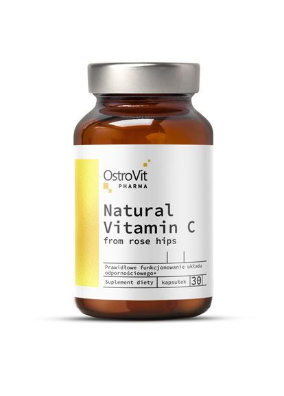 Вітаміни та мінерали Queen Fit Natural Vitamin C from Rose Hips, 30 капсул Ostrovit (322292454)