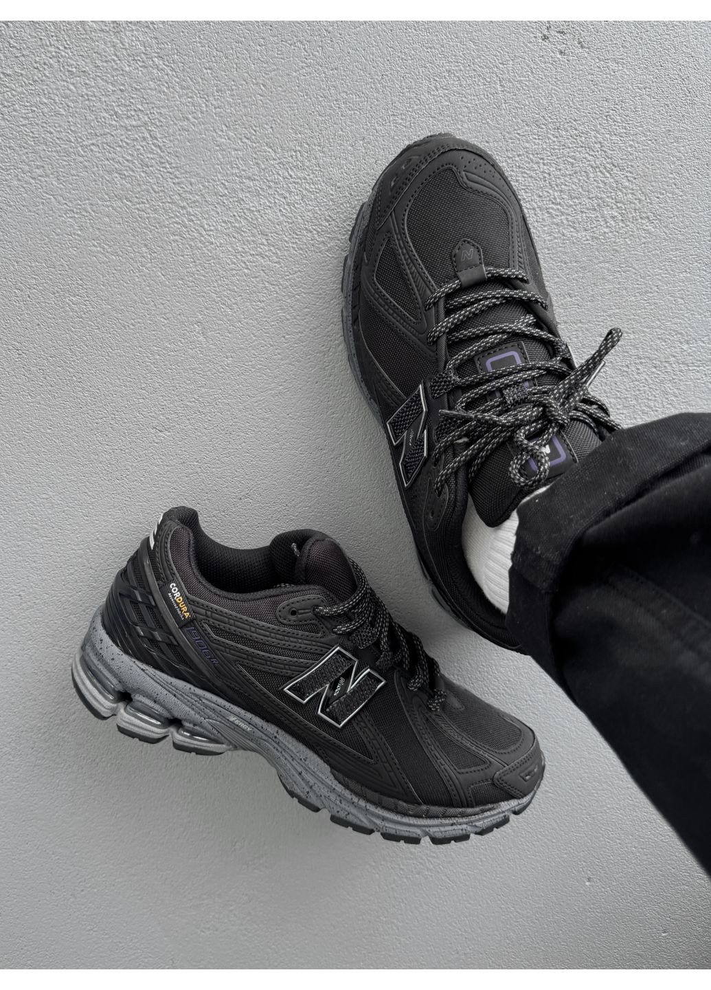 Сірі Осінні кросівки чоловічі new balance 1906r black / grey cordura нью беланс 1906r No Brand
