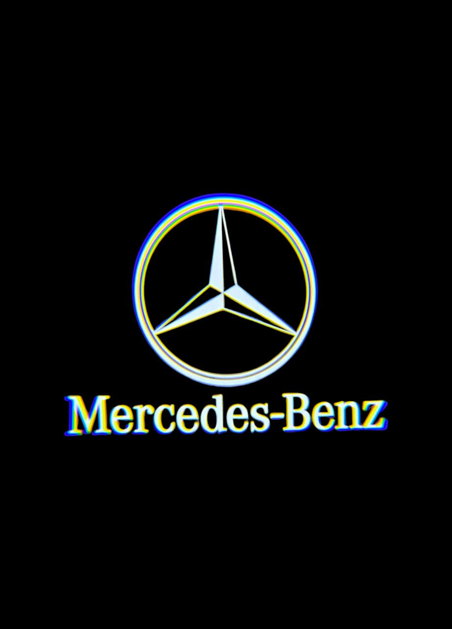 Світлодіодне VIP штатне підсвічування на дверях автомобіля з логотипом Mercedes C class, W203, CLK, SLK, SLR, W208 Mercedes-Benz (330615553)