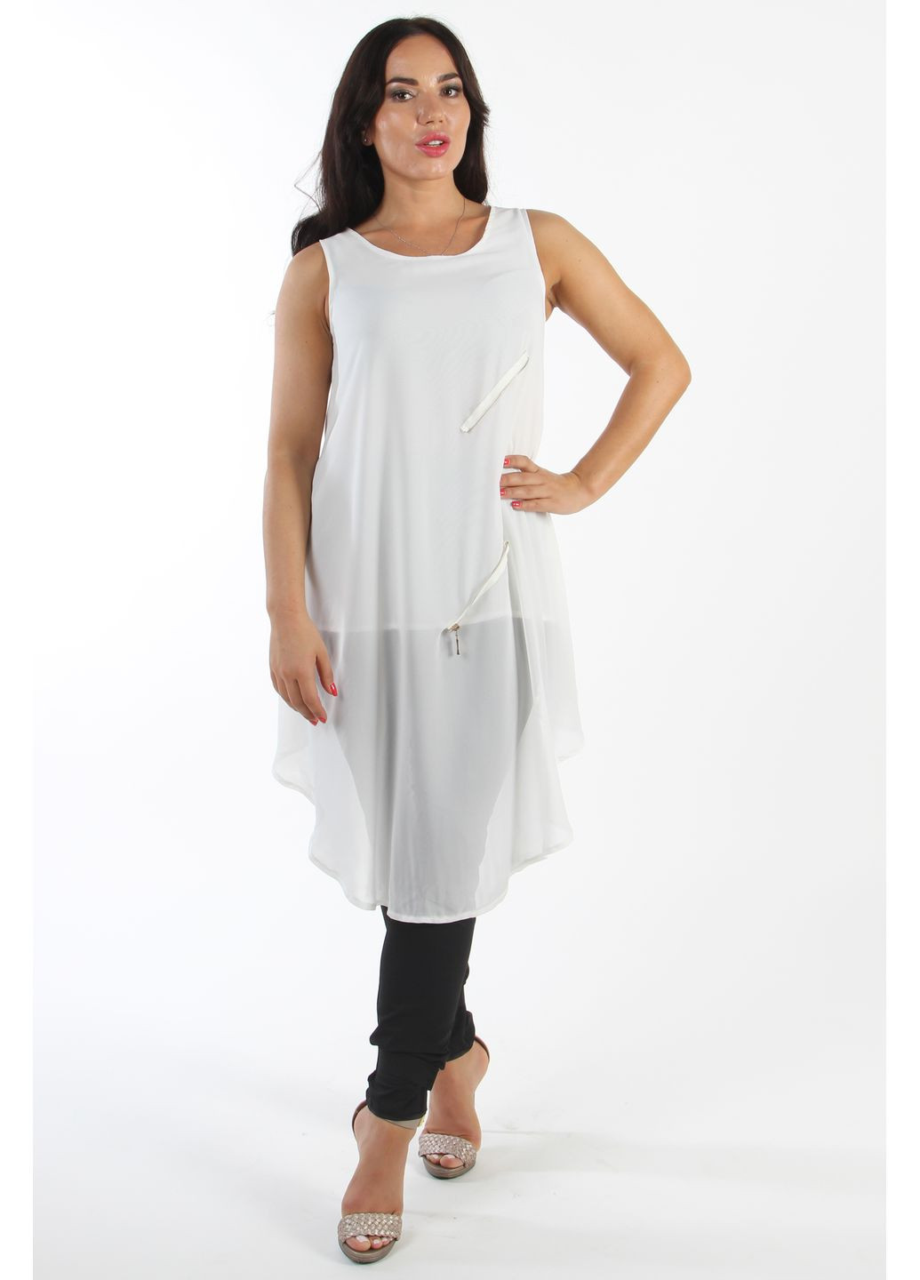 Літня пляжна туніка Білий Number Nine (336214182)
