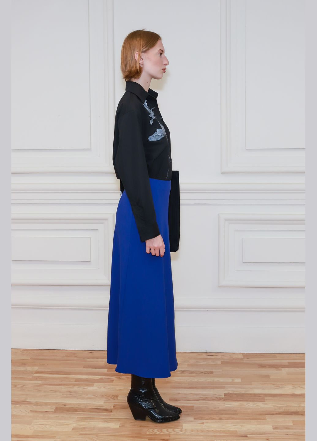 Синяя кэжуал, вечерний атласная юбка меди цвета электрик айден Dolcedonna