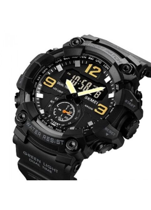 Годинник наручний чоловічий 1965BK з підсвіткою Чорний Skmei (323486145)