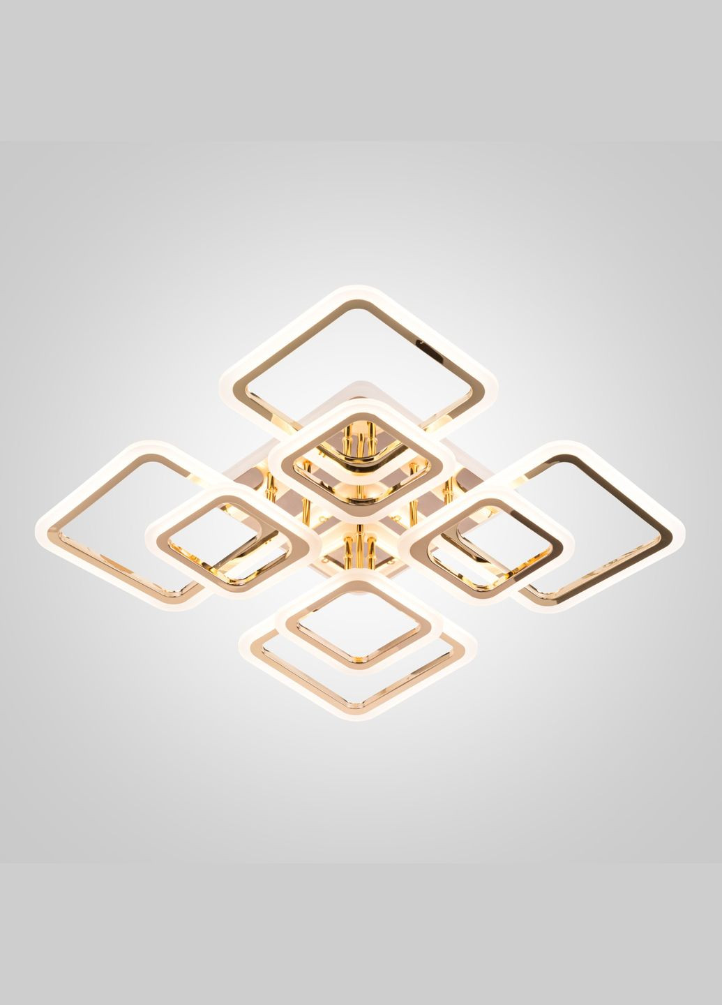 Люстра светодиодная акриловая V K392054+4-TL GD с пультом Valeso (293516284)