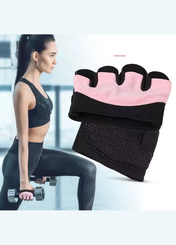 Важкоатлетичні Рукавички Toelab M156 с Захистом Долоні Pink Розмір:, унісекс пара (4024349) Clefers (300694684)