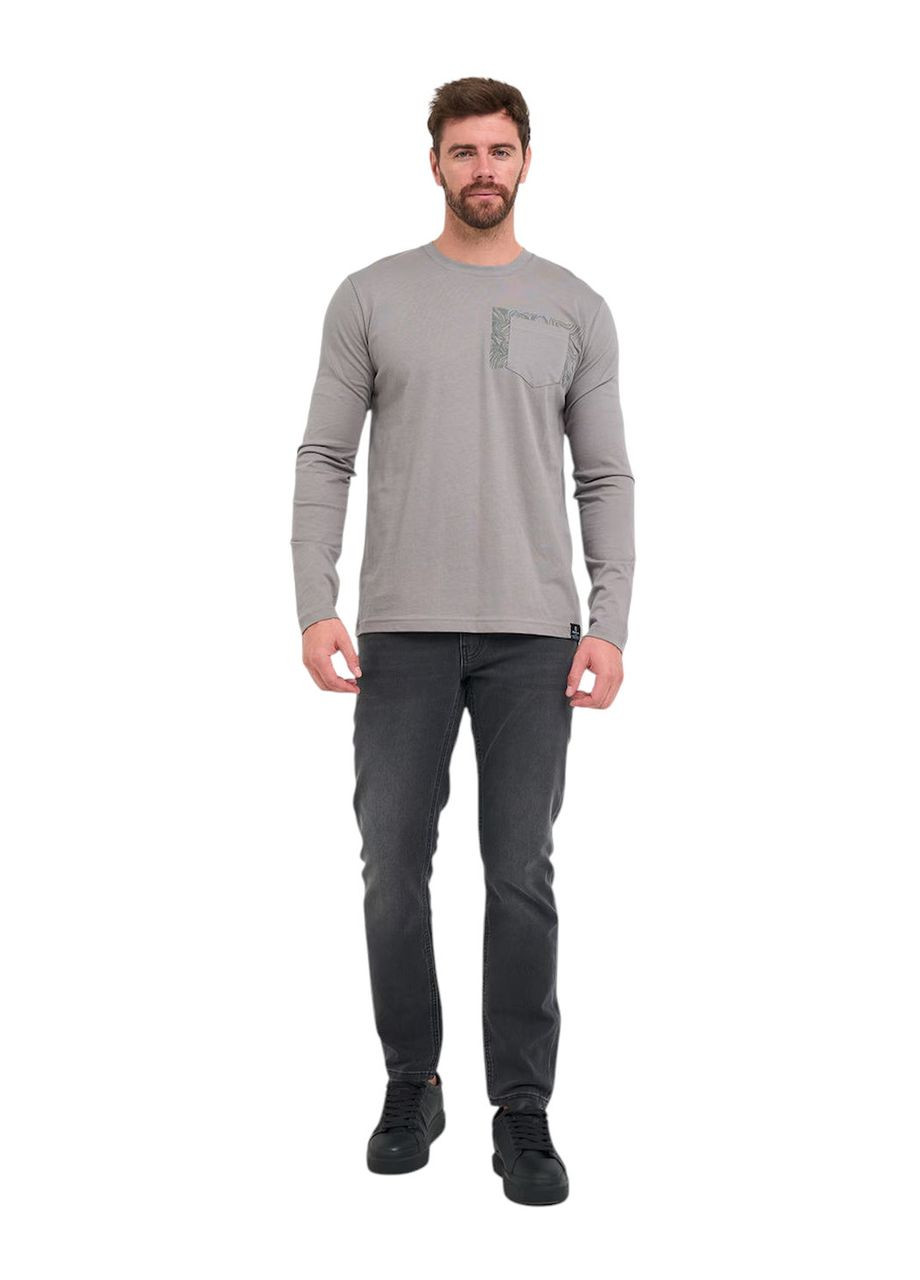 Серый лонгслив Kenvelo