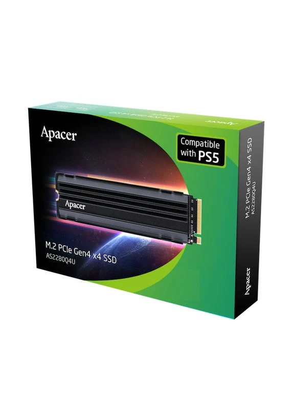 Накопичувач SSD M.2 AS2280Q4U5 (For PS5) 512GB 2280 PCIe 4.0x4 NVMe 3D Nand Read/Write: 7000/3000 MB/sec Apacer (386047146)