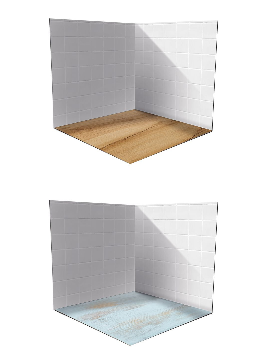 Фотофон 3D для предметной съемки виниловый угловой Белая плитка 50х50х50см (FF-005) No Brand (302245383)