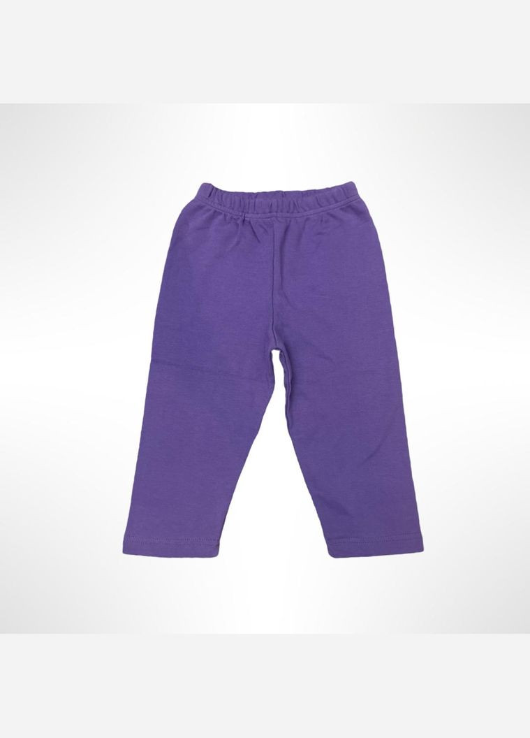 Фіолетова всесезон піжама дитяча (футболка з довгими рукавами + штани) 98-140 см фіолетово-білий (0575) футболка + штани Oztas