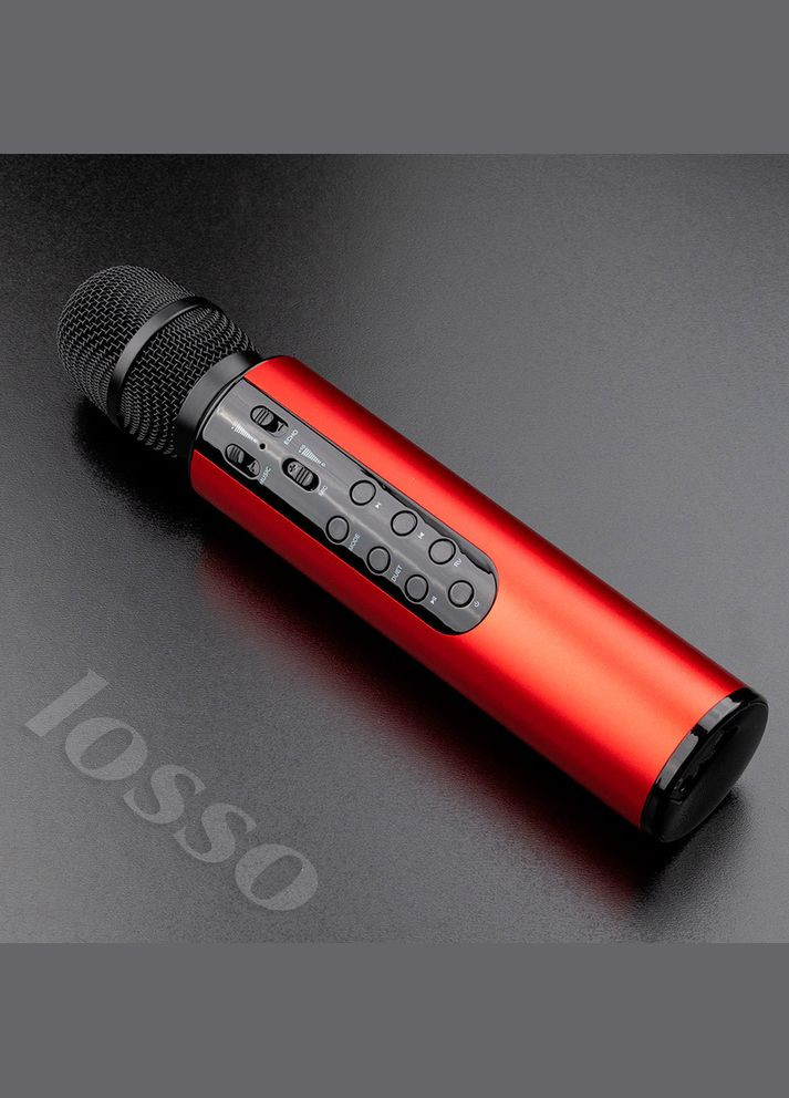Караоке мікрофон M6 Premium Duet червоний зі стерео звуком Losso (327041652)