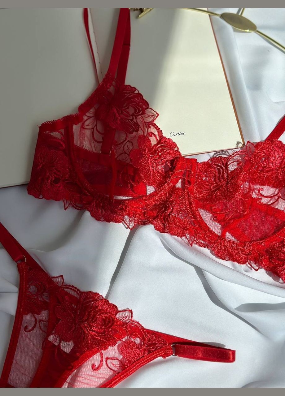 Червоний демісезонний розкішний комплект Vakko