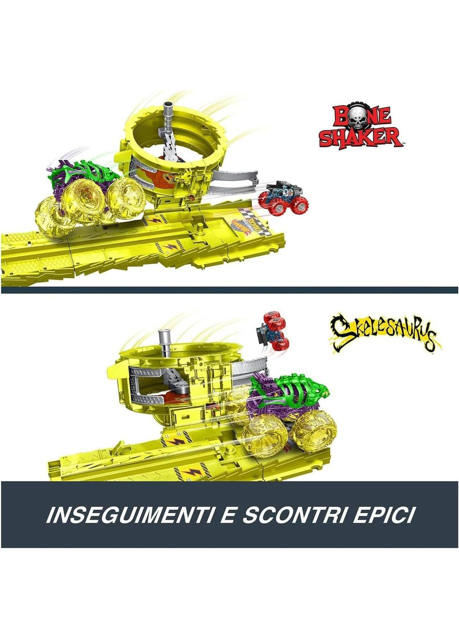 Трек Power Smashers Monster Trucks Монстр-трак Заряджай і переслідуй Ультра гонки (HXT05) Hot Wheels (369156412)