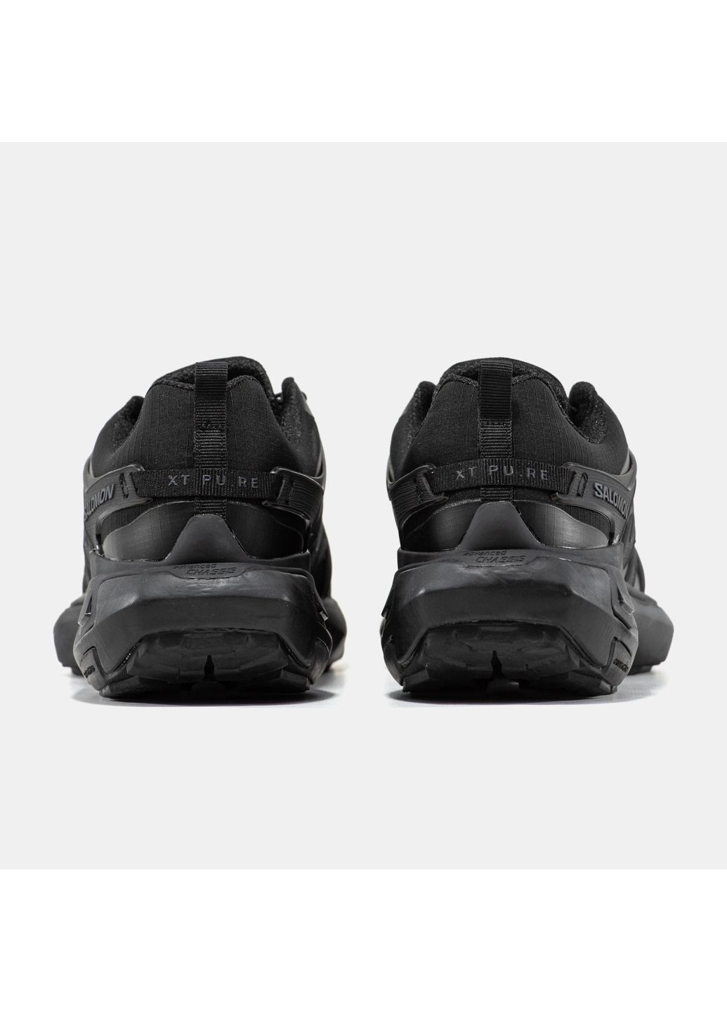 Черные демисезонные кроссовки мужские Salomon XT Pu.Re Gore-Tex Black | Саломон XT Pu.Re
