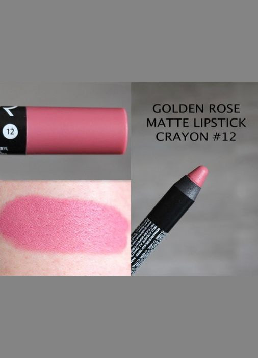 Матова помада-олівець для губ Matte Lipstick Crayon 12 GOLDEN ROSE (302490223)