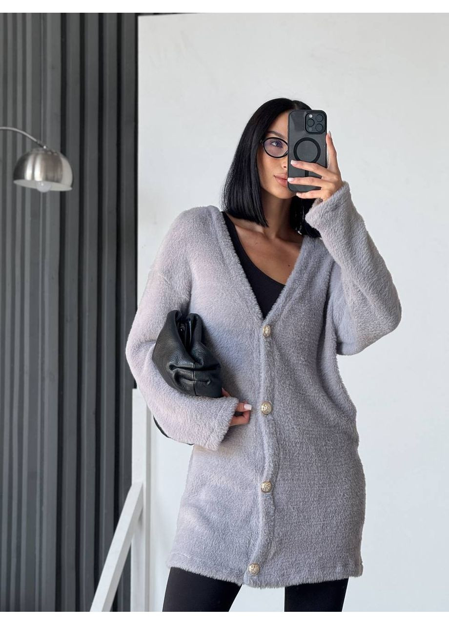 Серый демисезонный кардиган Avanti