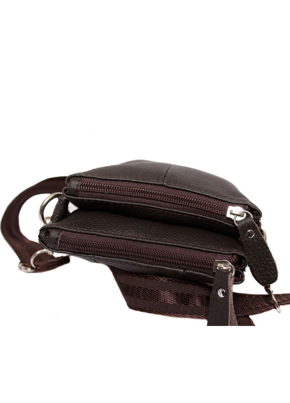 Мужская кожаная сумка 300142 коричневая No Brand (370848476)