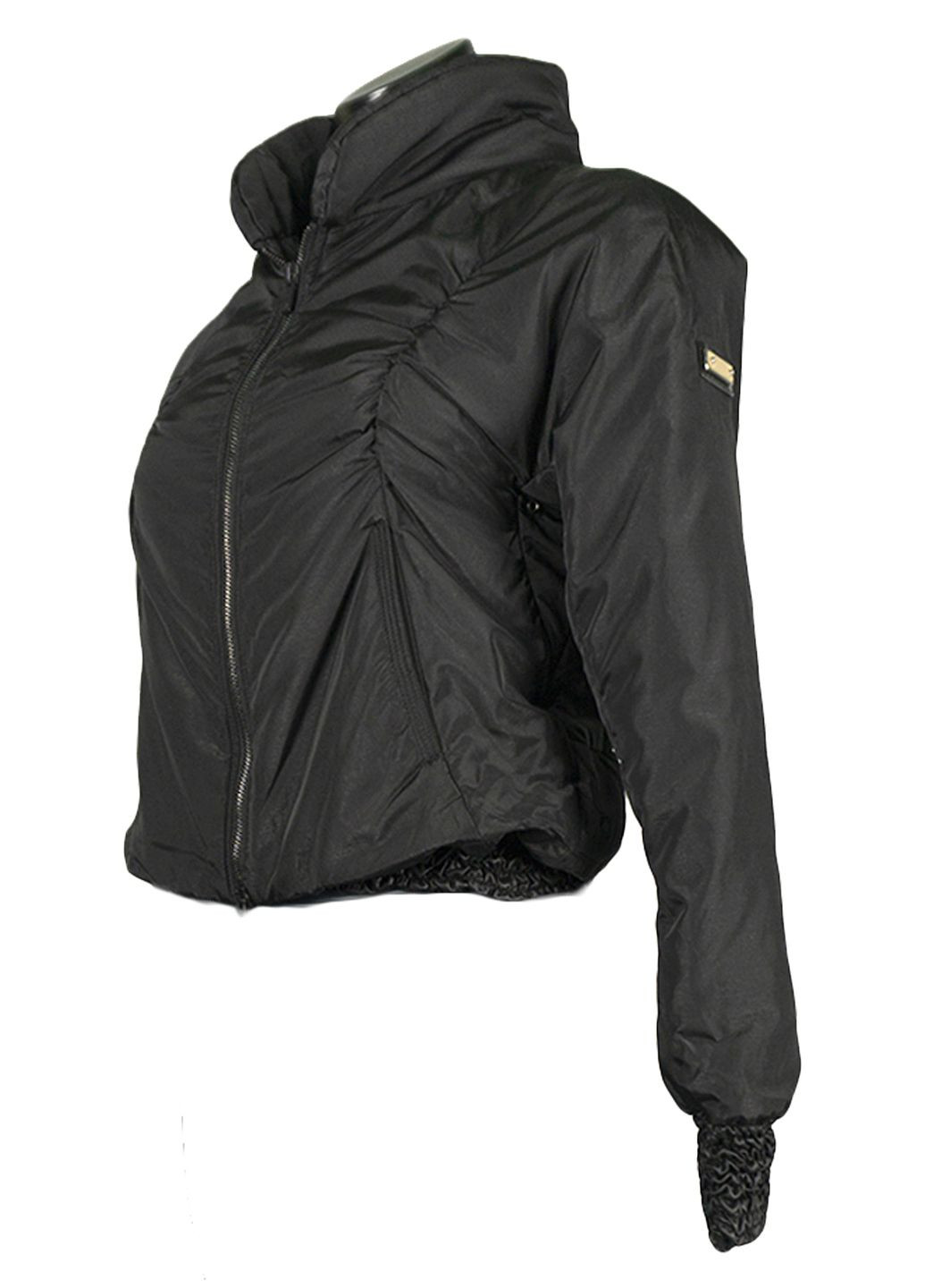 Черная демисезонная женская демисезонная куртка двойка fv-111708-2 черный Forza Viva